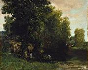 Gustave Courbet The Edge of the Pool oil painting artist